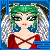 Green haired girl with wings